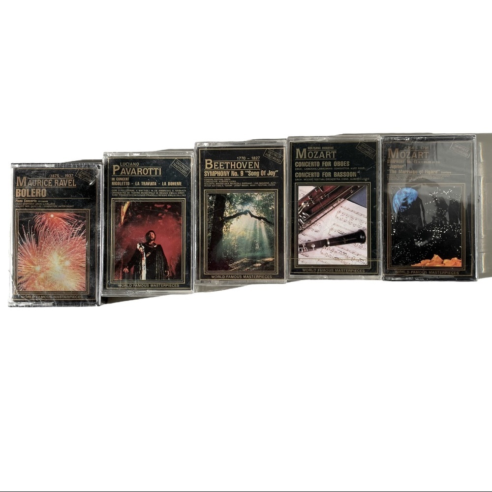 Cassette Classic piano concert tapes, vintage 5